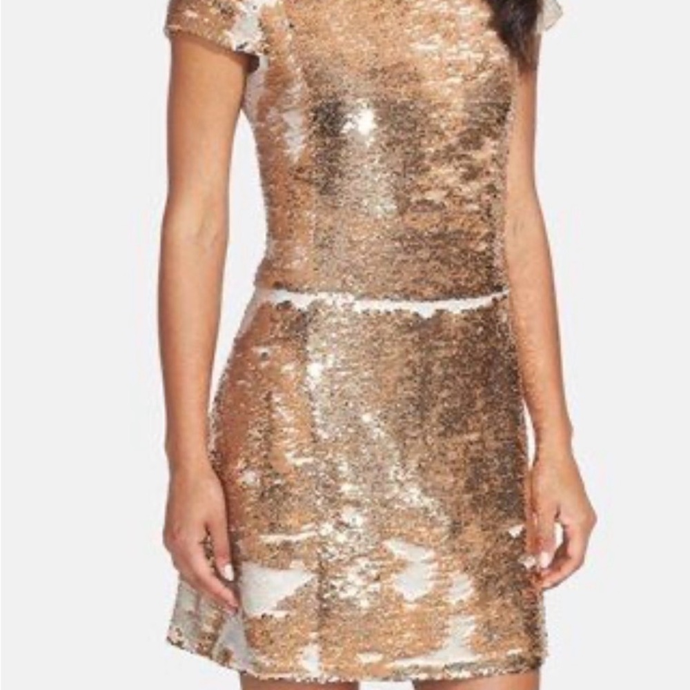 Vince Camuto Champagne Sequin Dress